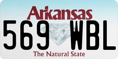 AR license plate 569WBL
