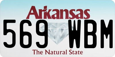 AR license plate 569WBM