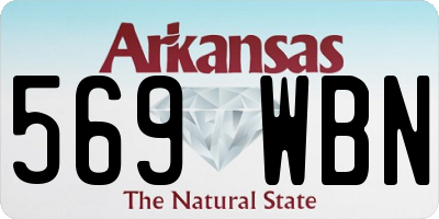 AR license plate 569WBN