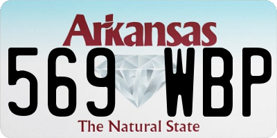 AR license plate 569WBP