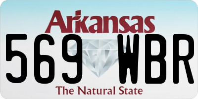 AR license plate 569WBR