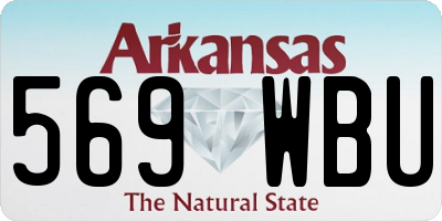 AR license plate 569WBU
