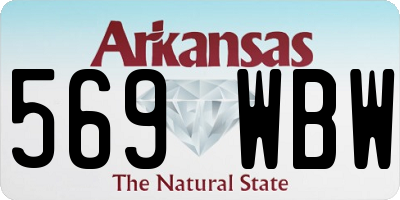 AR license plate 569WBW