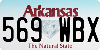 AR license plate 569WBX