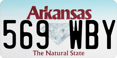 AR license plate 569WBY