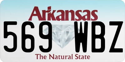 AR license plate 569WBZ
