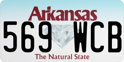 AR license plate 569WCB