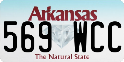 AR license plate 569WCC