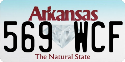 AR license plate 569WCF