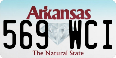 AR license plate 569WCI