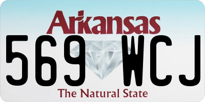 AR license plate 569WCJ