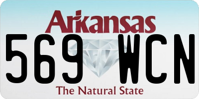 AR license plate 569WCN