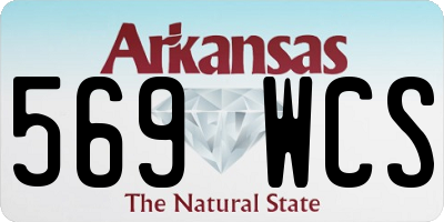 AR license plate 569WCS