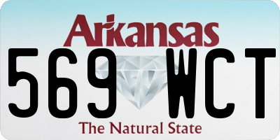 AR license plate 569WCT