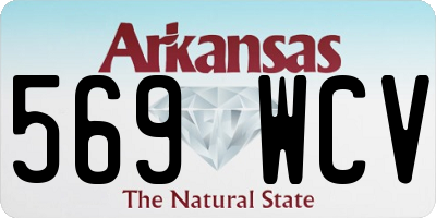 AR license plate 569WCV