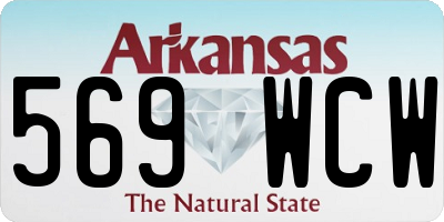 AR license plate 569WCW