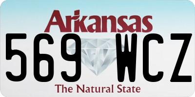 AR license plate 569WCZ