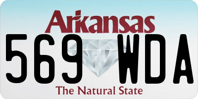 AR license plate 569WDA