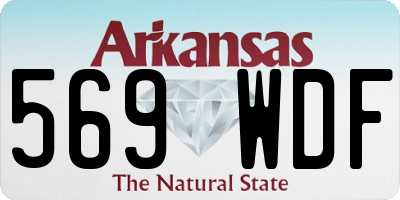 AR license plate 569WDF