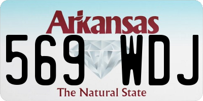 AR license plate 569WDJ