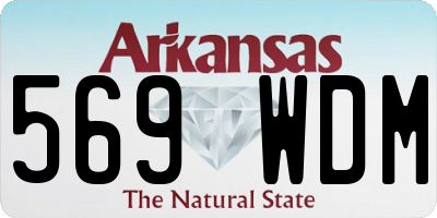 AR license plate 569WDM