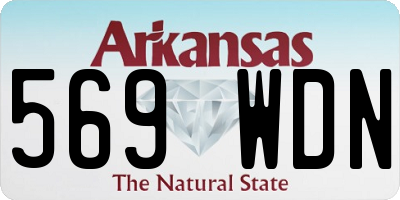 AR license plate 569WDN