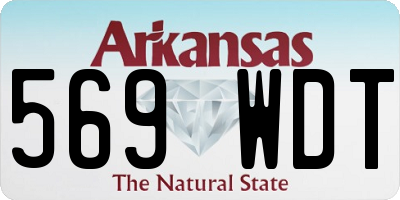AR license plate 569WDT