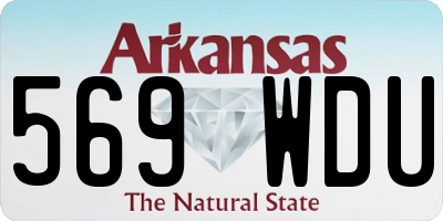 AR license plate 569WDU