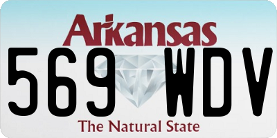 AR license plate 569WDV