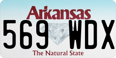 AR license plate 569WDX