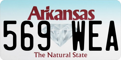 AR license plate 569WEA