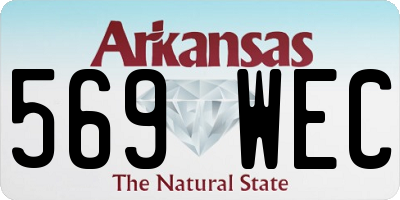 AR license plate 569WEC