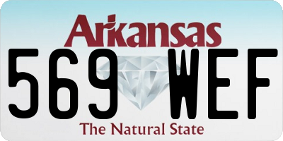 AR license plate 569WEF