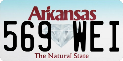 AR license plate 569WEI