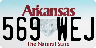 AR license plate 569WEJ
