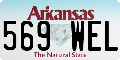 AR license plate 569WEL
