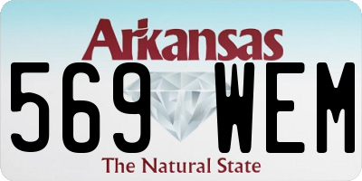 AR license plate 569WEM