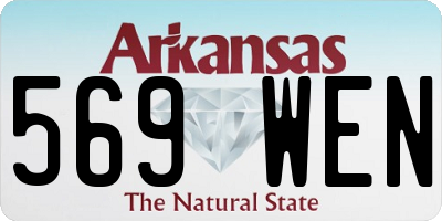 AR license plate 569WEN