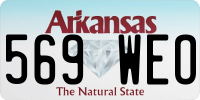 AR license plate 569WEO