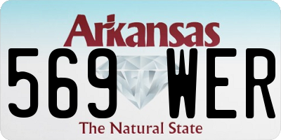AR license plate 569WER