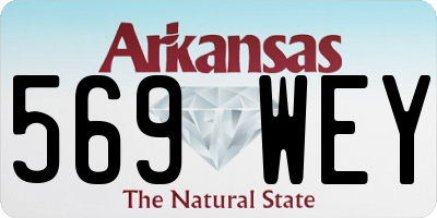 AR license plate 569WEY