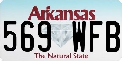 AR license plate 569WFB