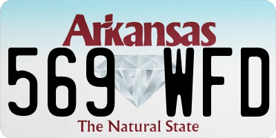 AR license plate 569WFD