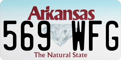 AR license plate 569WFG