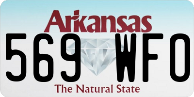 AR license plate 569WFO