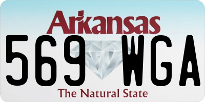 AR license plate 569WGA