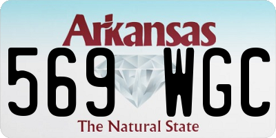 AR license plate 569WGC
