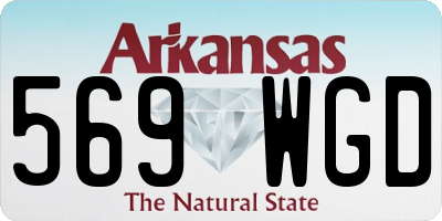 AR license plate 569WGD
