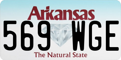 AR license plate 569WGE