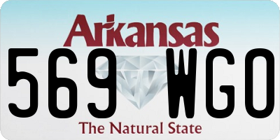 AR license plate 569WGO